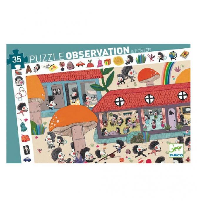 Puzzle Observation - L'Ecole des Hérissons