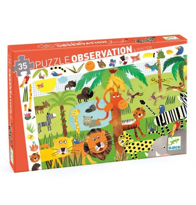 Puzzle Observation - La Jungle (35 Pcs)