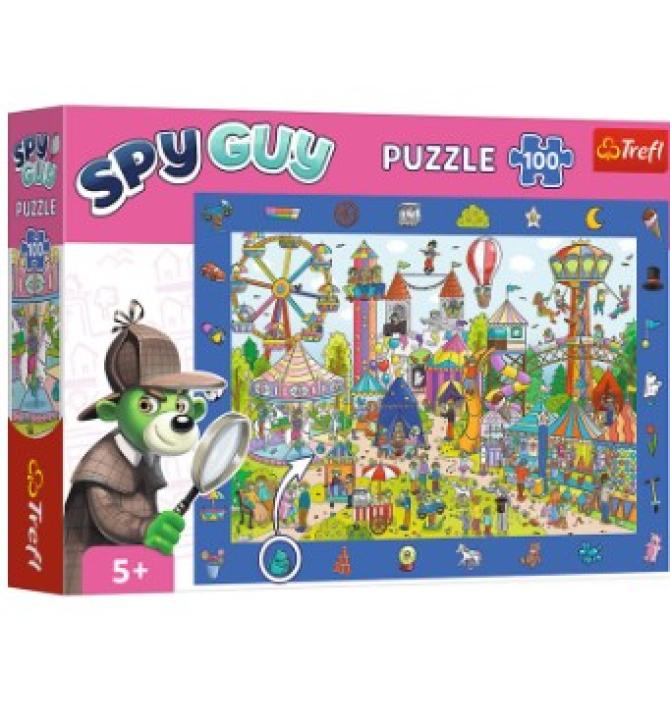 Parc d'Attraction - Puzzle d'Observation Spy Guy 100 pièces